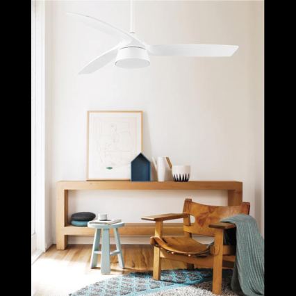 Lucci Air 513073 - LED dimmbarer Deckenventilator BRONX LED/18 W/230 V 3000/4000/6000 K Ø132 cm weiß + Fernbedienung