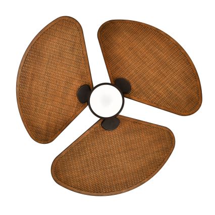 Lucci Air 51325649 - LED-dimmbarer Deckenventilator SABLE 1xGX53/12W/230V 3000/4000/5000K Ø 91,5 cm Braun + Fernbedienung