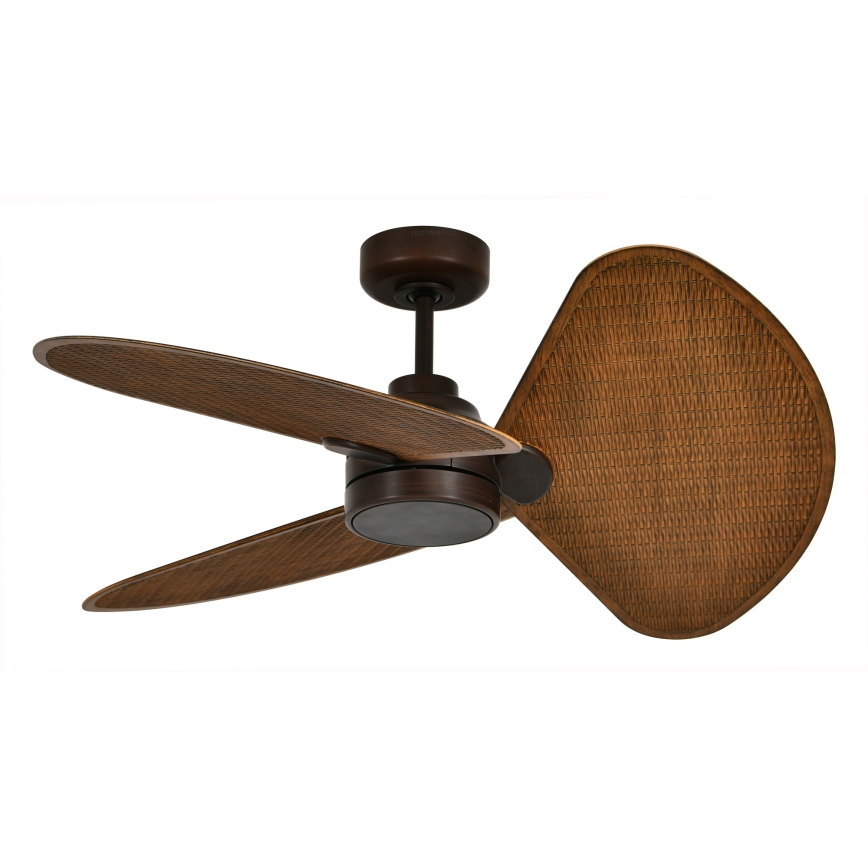 Lucci Air 51325649 - LED-dimmbarer Deckenventilator SABLE 1xGX53/12W/230V 3000/4000/5000K Ø 91,5 cm Braun + Fernbedienung