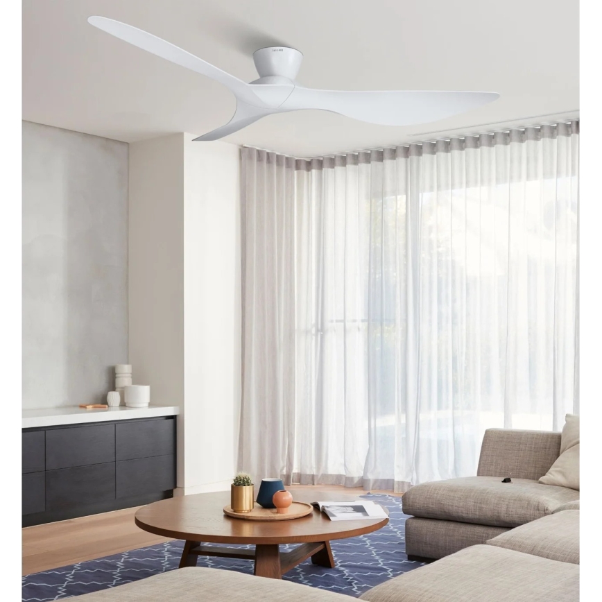Lucci Air 514030 - Deckenventilator KOTARA Ø 137 cm weiß + Fernbedienung