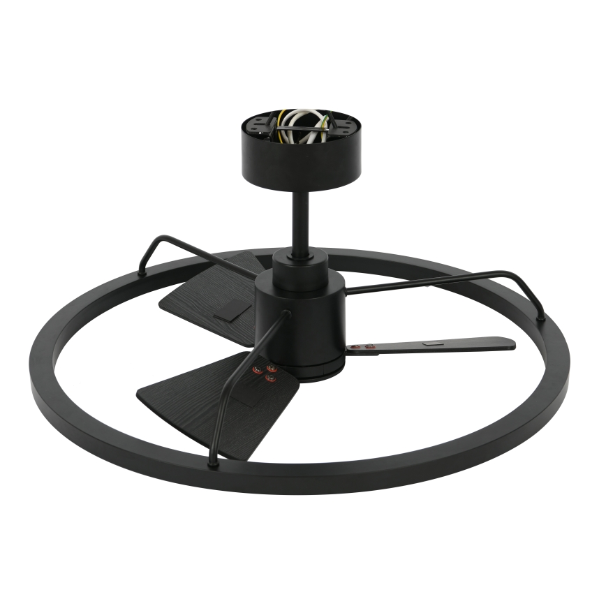 Lucci Air 516124 - Dimmbarer LED-Deckenventilator CESSNA LED/36W/230V 3000/4000/5000K schwarz + Fernbedienung