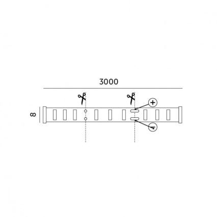 LED dimmbares Band LED/25W/230V 3m 4000K