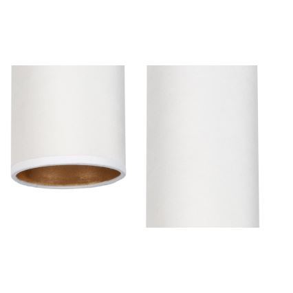 Deckenleuchte an Seil AVALO 3xE27/60W/230V Ø 35 cm weiß/kupferfarben