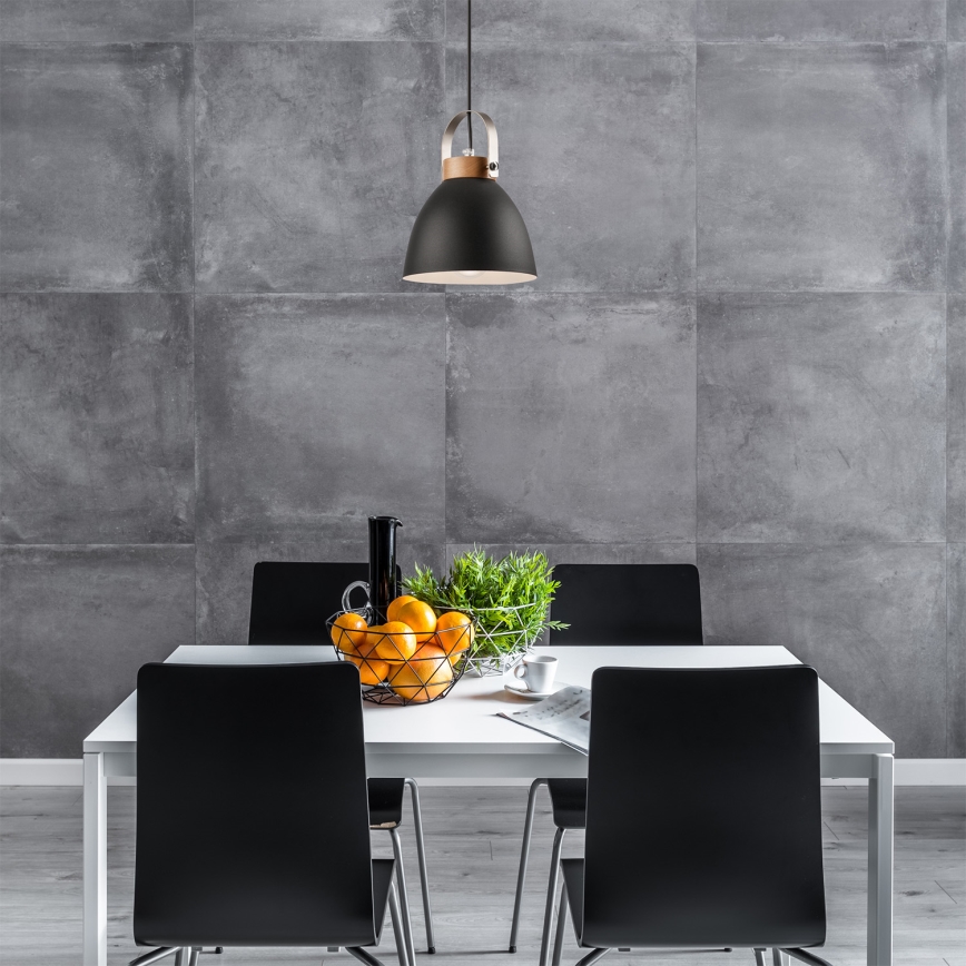 Deckenleuchte an Kabel DANIELLE 1xE27/60W/230V Buche