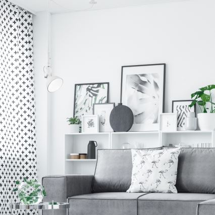 Deckenleuchte an Seil IRMA 1xE14/28W/230V Weiß