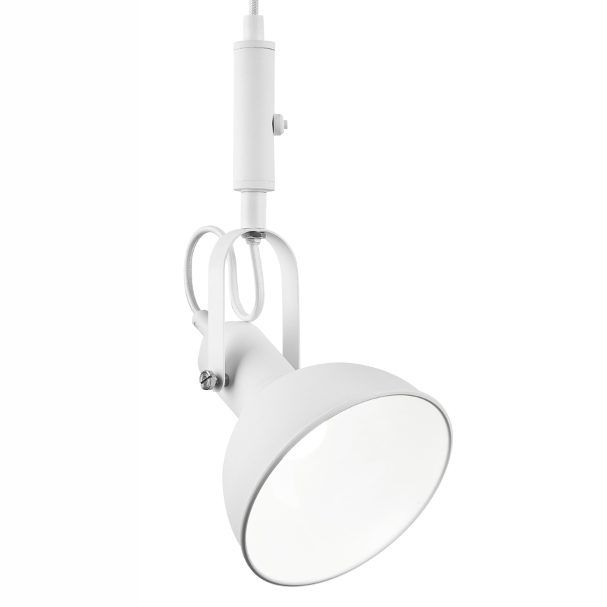 Deckenleuchte an Seil IRMA 1xE14/28W/230V Weiß