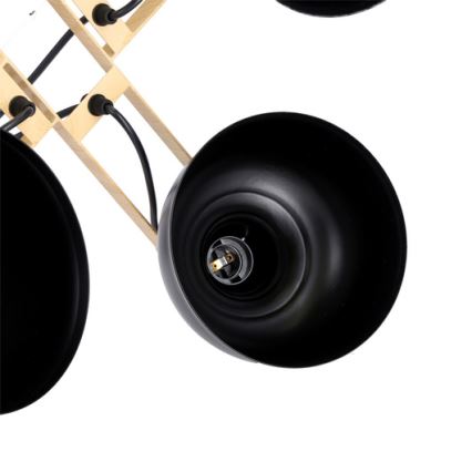 Deckenleuchte an Kabel RENO 4xE27/40W/230V schwarz/braun