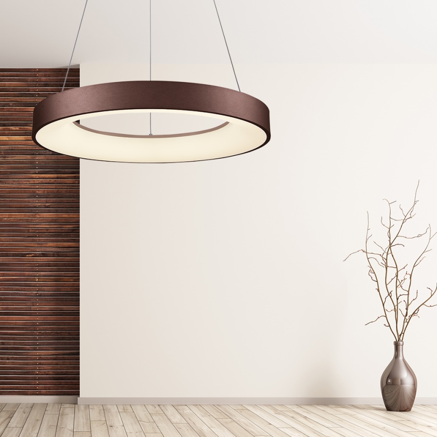 LUXERA 18407 - GENTIS – dimmbare LED-Pendelleuchte mit Seilabhängung, LED/50W/230V