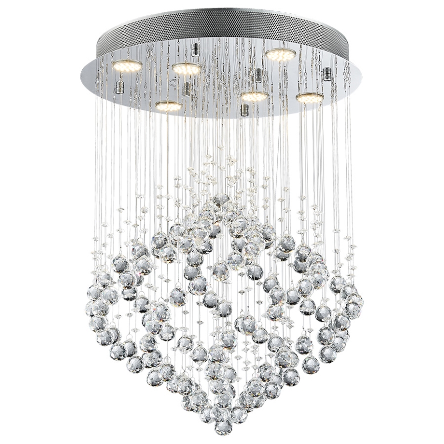 Luxera 62412 - Kristall-Deckenleuchte CHESTER 6xGU10/50W/230V