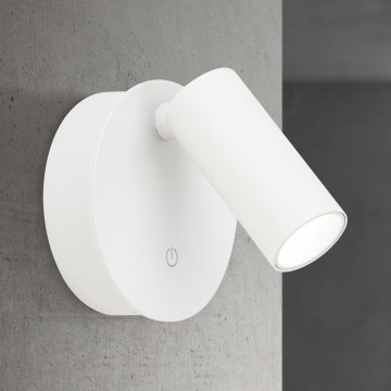 LUXY LED-Wandspot, dimmbar, wiederaufladbar, mit Touch-Bedienung LED/1W/5V 2200 mAh 2700/3000/4000K weiß