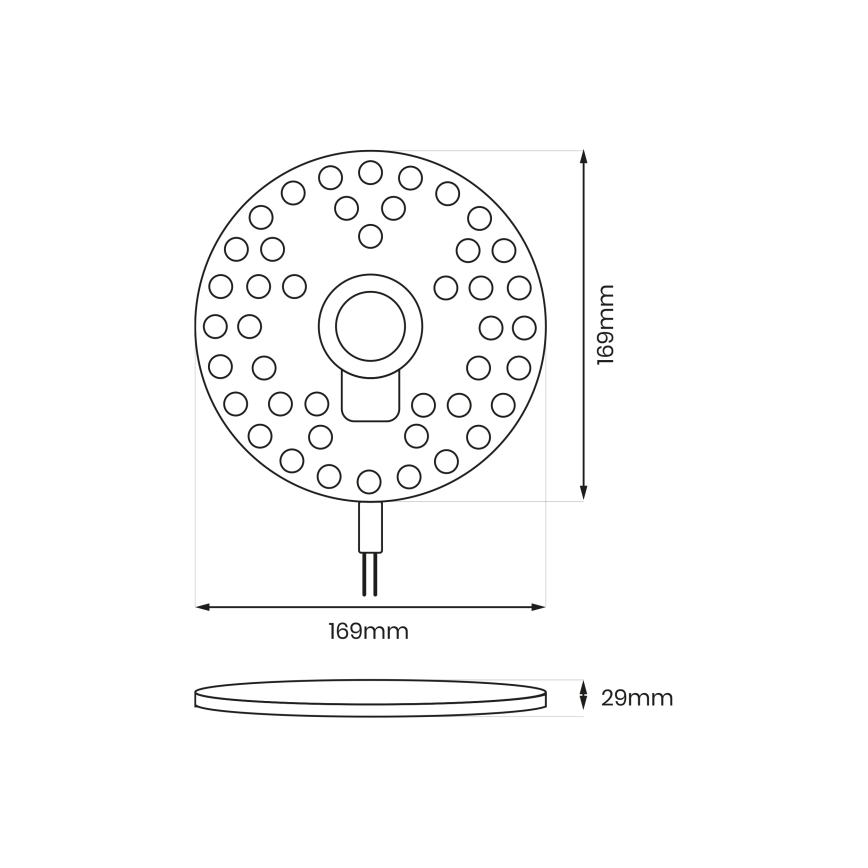 Magnetisches LED-Modul LED/18W/230V 2700-6500K Ø 17 cm - Brilagi