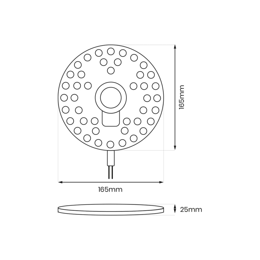 Magnetisches LED-Modul LED/20W/230V d 16,5 cm 4000K