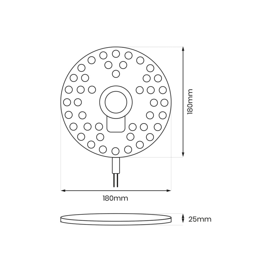 Magnetisches LED-Modul LED/24W/230V d 18 cm 3000K