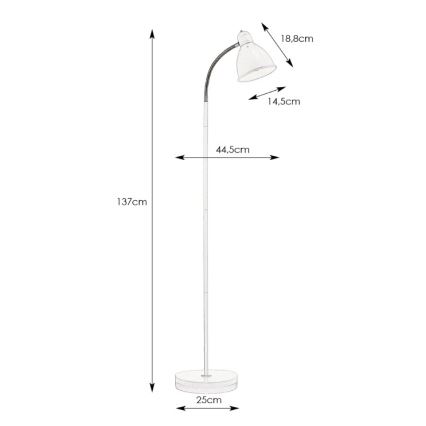Markslöjd 105128 - Stehlampe NITTA 1xE27/60W/230V