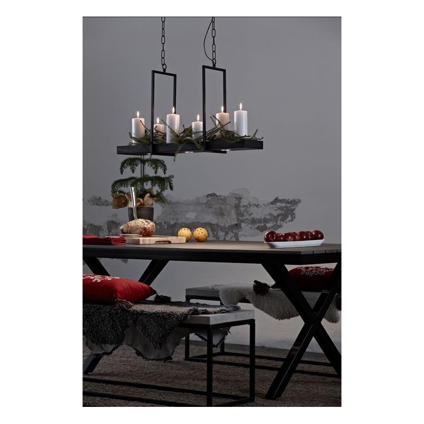 Markslöjd 105780 - LED Dimmbare Hängeleuchte TRAY 3xLED/3W/230V schwarz