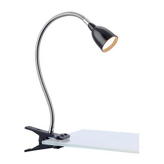 Markslöjd 106092 - LED-Tischleuchte mit einem Clip TULIP LED/3W/230V schwarz