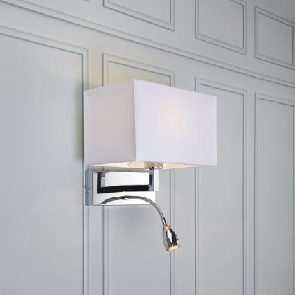 Markslöjd 106307 - LED-Wandleuchte SAVOY LED/3W+E27/60W/230V
