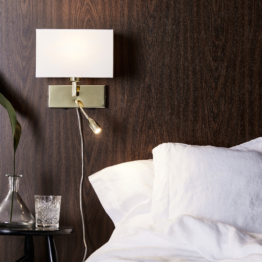 Markslöjd 106308 - LED-Wandleuchte SAVOY LED/3W+E27/60W/230V