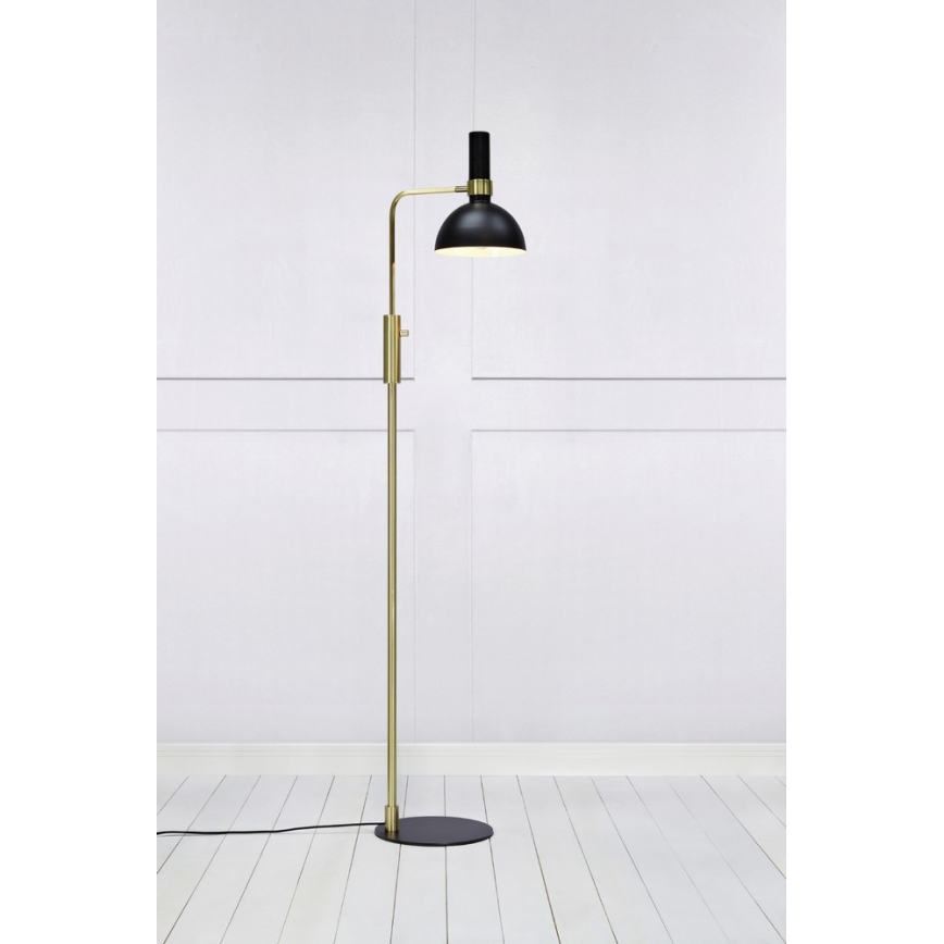 MarStücklöjd 106972 - dimmbare Stehlampe LARRY 1xE27/60W/230V schwarz/gold