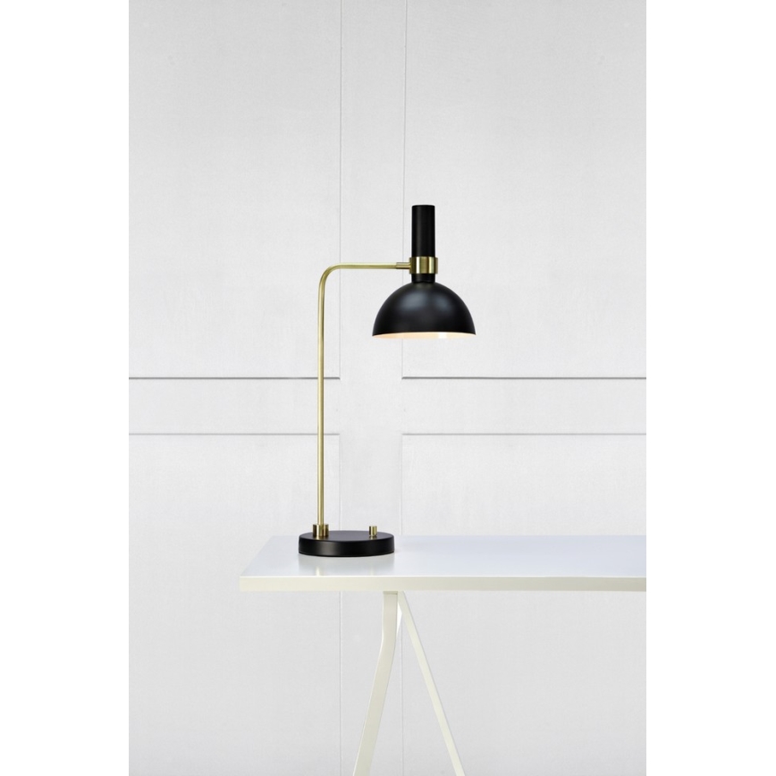 MarStücklöjd 106973 - dimmbare Schreibtischlampe LARRY 1xE27/60W/230V schwarz/gold