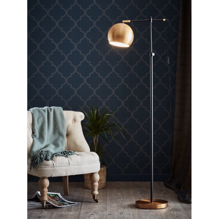MarStücklöjd 107231 - Stehlampe CHESTER 1xE27/40W/230V schwarz/bronze