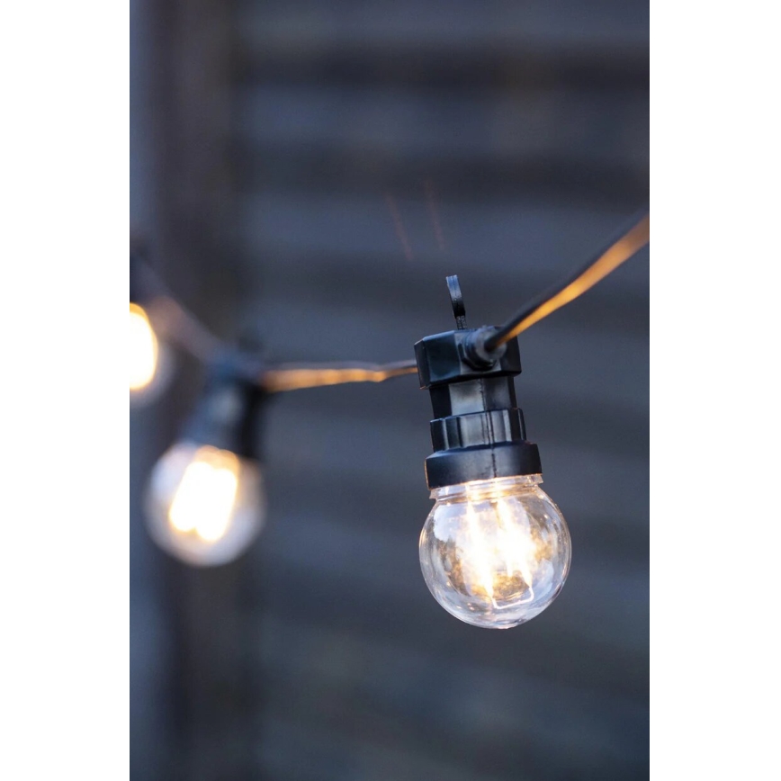 Markslöjd 107292 - Dekorative LED-Outdoor-Lichterkette GARLAND GARDEN 10xLED 5,5m IP44