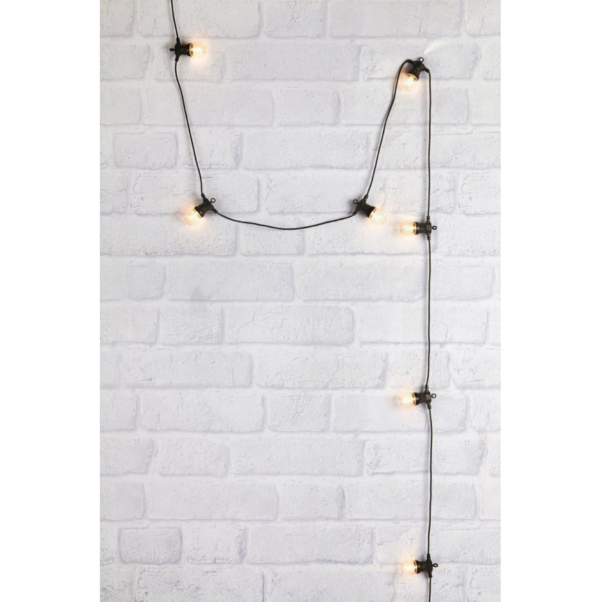 Markslöjd 107292 - Dekorative LED-Outdoor-Lichterkette GARLAND GARDEN 10xLED 5,5m IP44