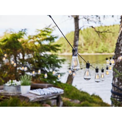 Markslöjd 107293 - LED Außen-Dekolichterkette GIRLANDA GARDEN 10xLED 5,5m IP44