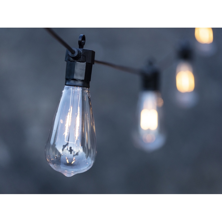 Markslöjd 107293 - LED Außen-Dekolichterkette GIRLANDA GARDEN 10xLED 5,5m IP44