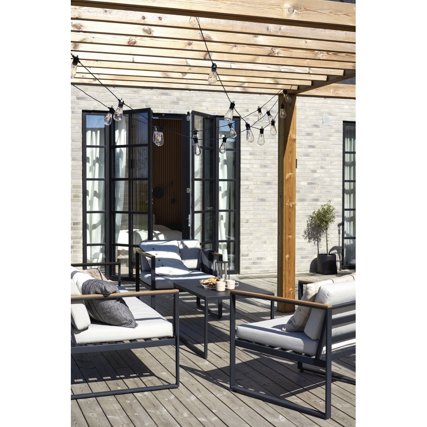 Markslöjd 107293 - LED Außen-Dekolichterkette GIRLANDA GARDEN 10xLED 5,5m IP44