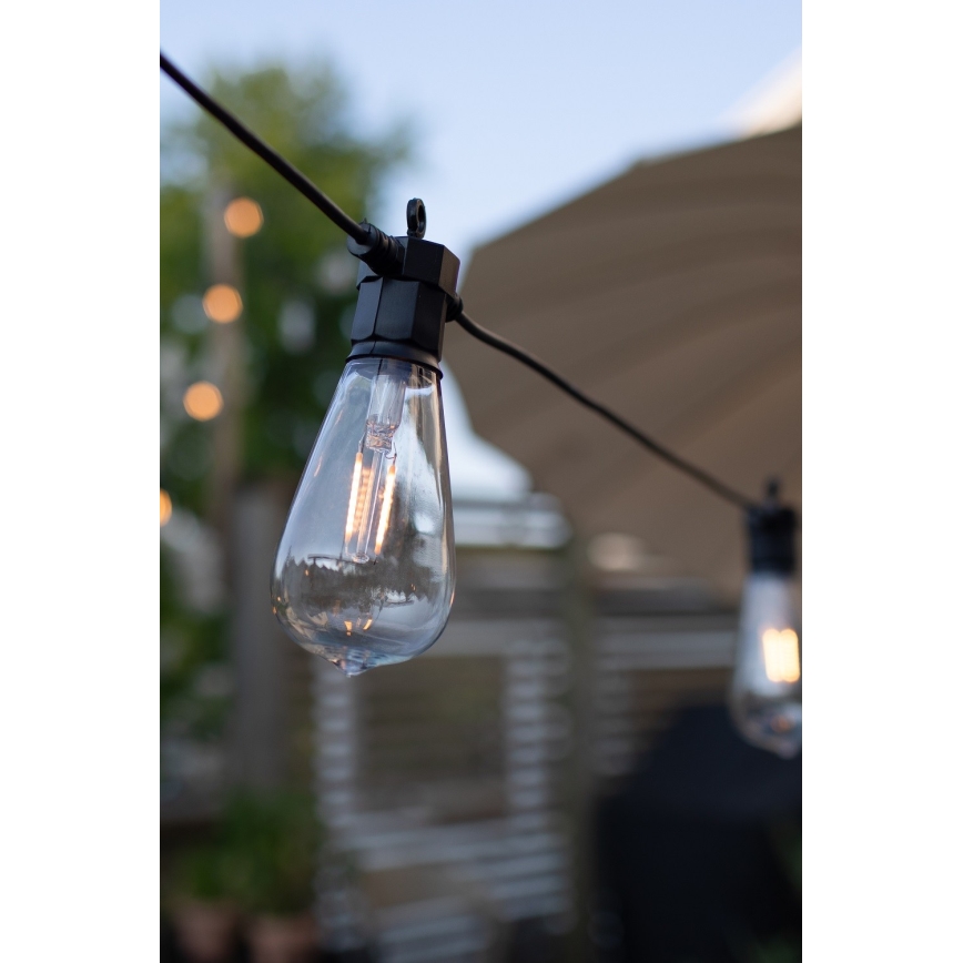 Markslöjd 107293 - LED Außen-Dekolichterkette GIRLANDA GARDEN 10xLED 5,5m IP44