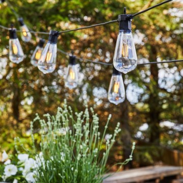 Markslöjd 107293 - LED Außen-Dekolichterkette GIRLANDA GARDEN 10xLED 5,5m IP44