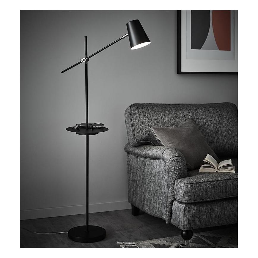 Markslöjd 107307 - Stehlampe mit USB LINEAR 1xE14/40W/230V