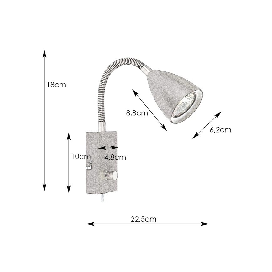 Markslöjd 107410 - Dimmbares Wandleuchte CIRO 1xGU10/7W/230V