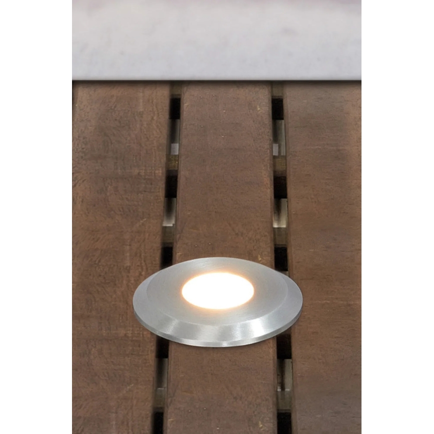 Markslöjd 107717 - LED-Außen-Einbauleuchte GARDEN24 LED/3W/24V IP44 schwarz/mattchrom