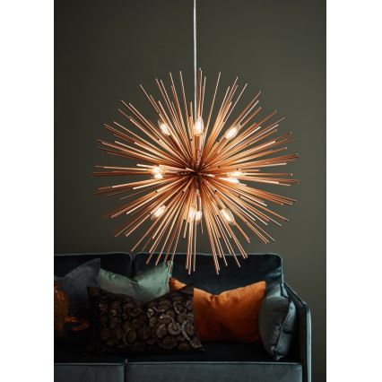 Markslöjd 107752 - Hängeleuchte SOLEIL 12xE14/20W/260V Roségold