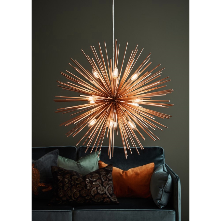 Markslöjd 107752 - Hängeleuchte SOLEIL 12xE14/20W/260V Roségold