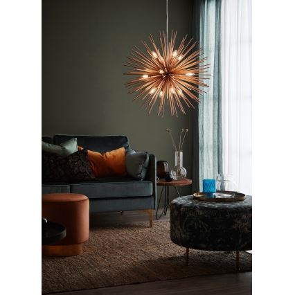 Markslöjd 107752 - Hängeleuchte SOLEIL 12xE14/20W/260V Roségold