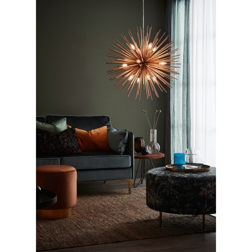 Markslöjd 107752 - Hängeleuchte SOLEIL 12xE14/20W/260V Roségold