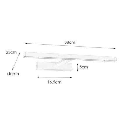 Markslöjd 107910 - LED-Spiegelbeleuchtung für Badezimmer NEPTUNUS LED/6W/230V IP44