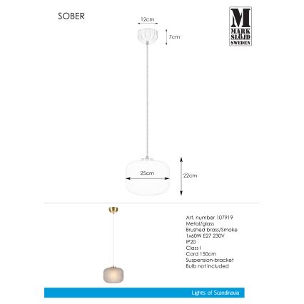 Markslöjd 107919 - Hängeleuchte SOBER 1xE27/20W/230V