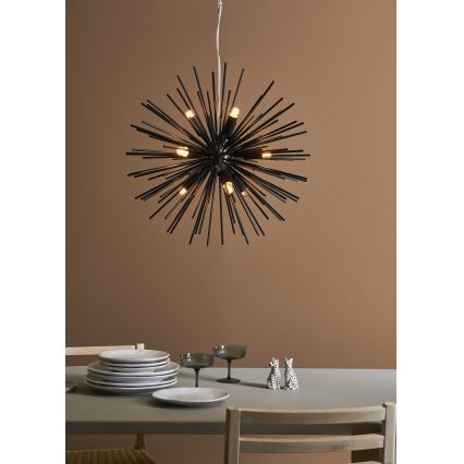 Markslöjd 108048 - Hängeleuchte SOLEIL 9xE14/20W/230V schwarz