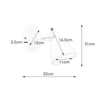 Markslöjd 108084 - Badezimmerwandleuchte FJÄLLBACKA 1xG9/20W/230V IP44