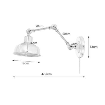 Markslöjd 108115 - Wandleuchte GRIMSTAD 1xE27/60W/230V