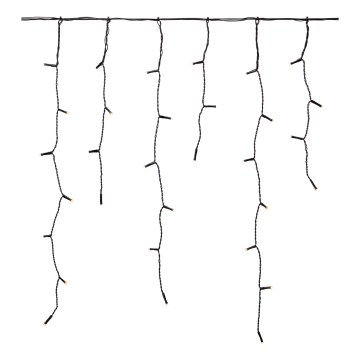 Markslöjd 108179 - LED-Außen-Weihnachts-Lichtervorhang GARDEN24 160xLED/9,6W/24V 3,1m warmweiß