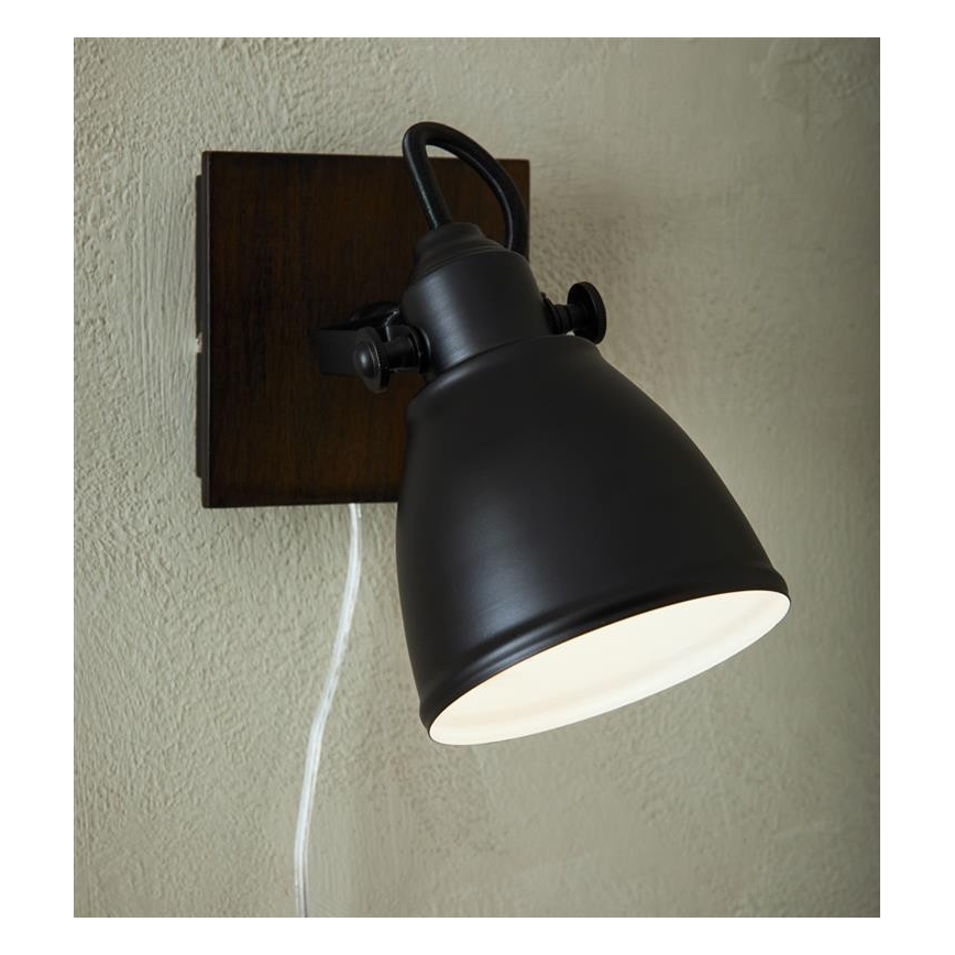 Markslöjd 108211 - Wandstrahler NATIVE 1xE14/18W/230V schwarz/braun