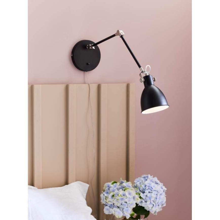 Markslöjd 108250 - Wandleuchte HOUSE 1xE14/40W/230V schwarz