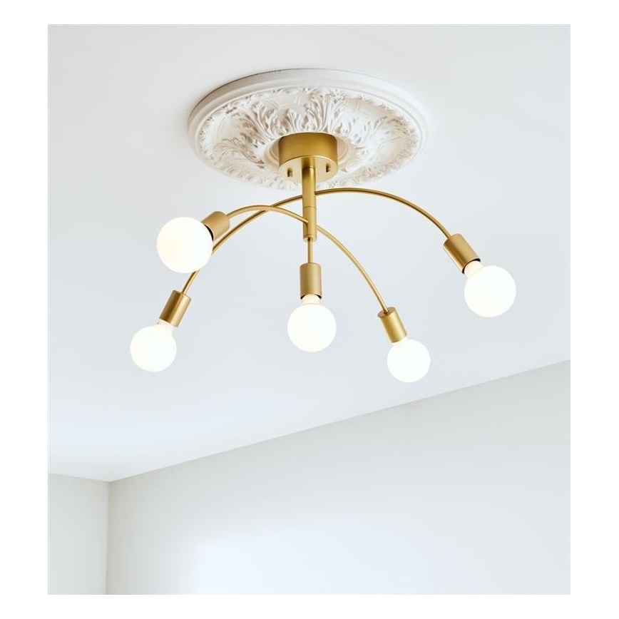 Markslöjd 108285 - Kronleuchter CYGNUS 5xE27/40W/230V gold