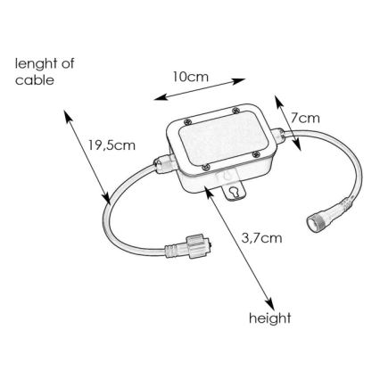 Markslöjd 108332 - Sicherungsbox GARDEN24 24 V IP44