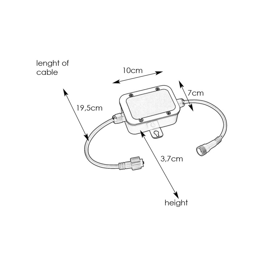 Markslöjd 108332 - Sicherungsbox GARDEN24 24 V IP44